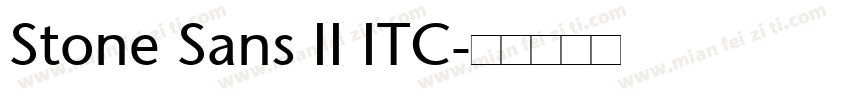Stone Sans II ITC字体转换
